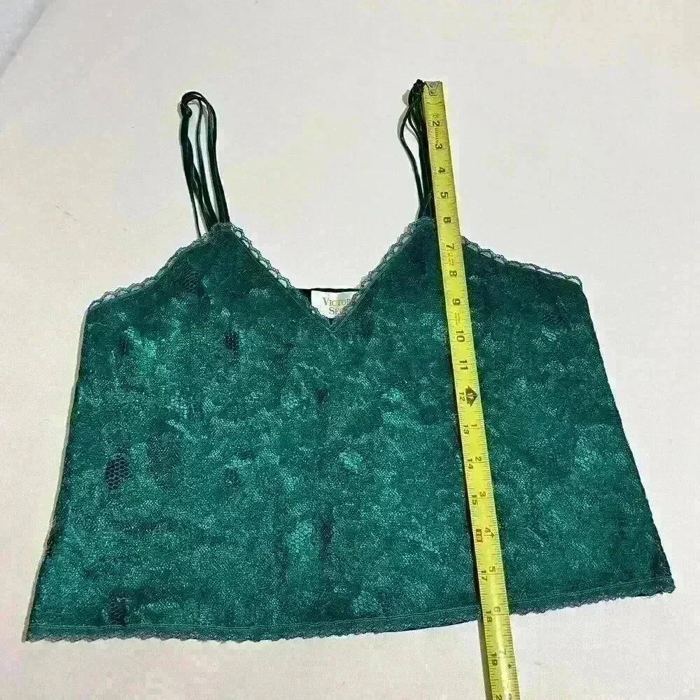 Vintage Victorias Secret Gold Label Cami Panties Satin Lace Set Second Skin - Picture 5 of 7